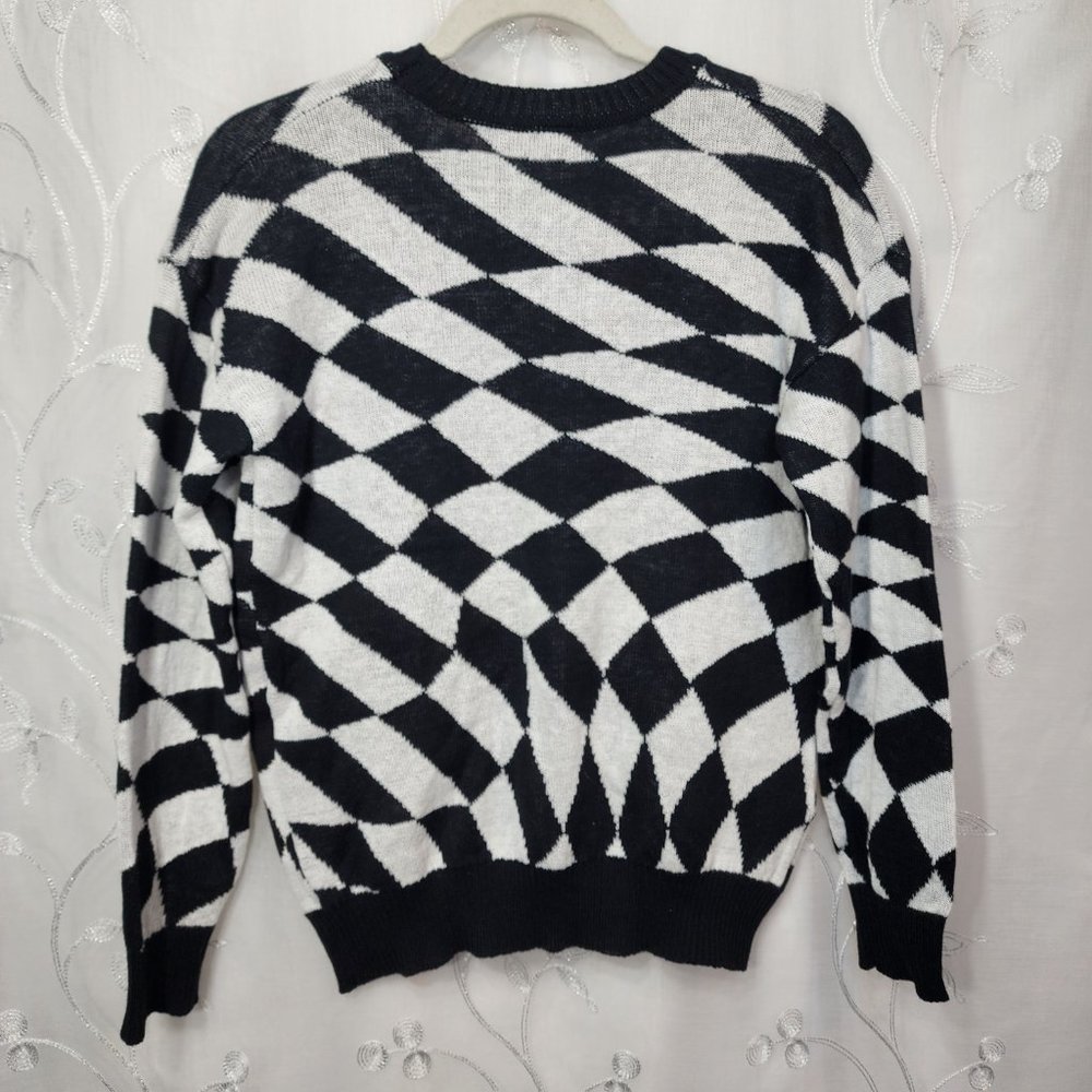 Disney's Mickey Mouse B&W Checkered Sweater. - Picture 5 of 5